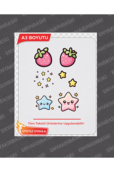 ENYAKINBASKI A3 Transfer Star Printing – T-Shirt Printing Transfer |   Applic...