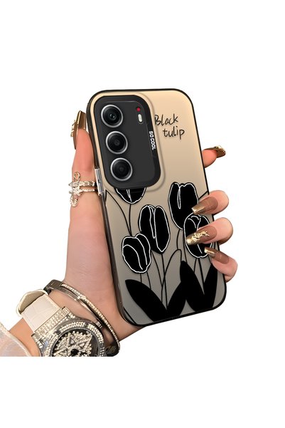 quırkshıeld Tecno Camon 40 Compatible Protective Case Hard Back Cover Stretch...