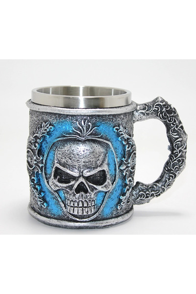 CT STONES Cupa din oțel cu design 3D în relief Grim Reaper Azrail