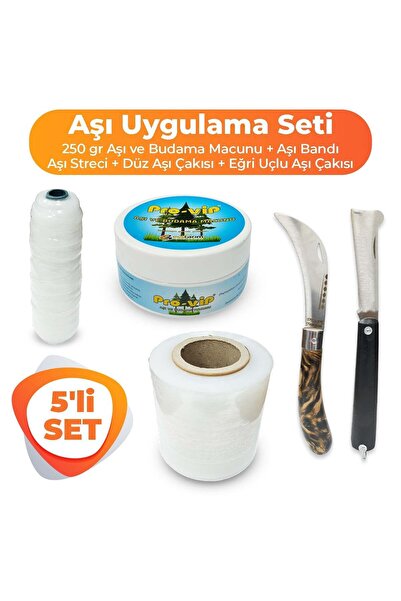 zargana 5'li Ağaç Aşılama Seti Aşı Uygulama Seti Aşı Macunu, Aşı Bandı, Eğri ...