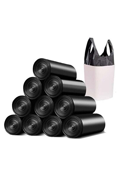 Generic Black Thickened Garbage Bag With Handle