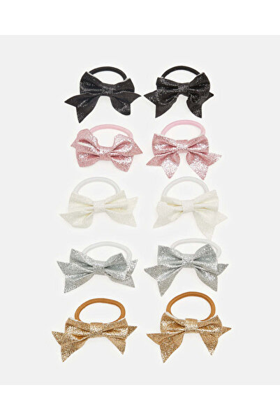 REDTAG Girls Assorted Elastic Scrunchy Set (Pack of 10)