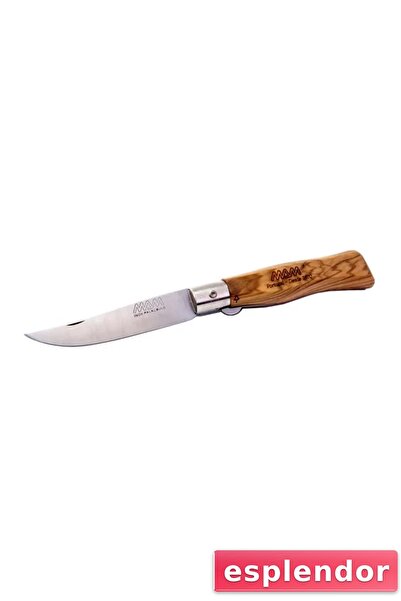 esplendor Zeytin Ağacı Saplı Manuel Kilitli Kamp Çakısı 20cm Paslanmaz Çelik