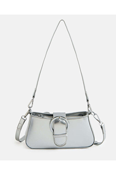 REDTAG Women Silver Embellished Bag