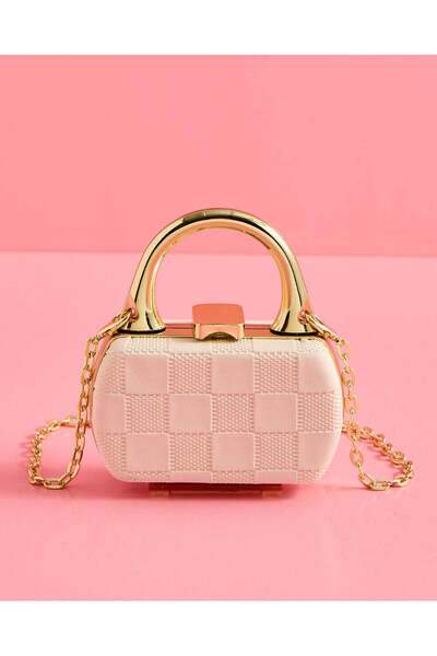 REDTAG Girls Pink Textured Bag