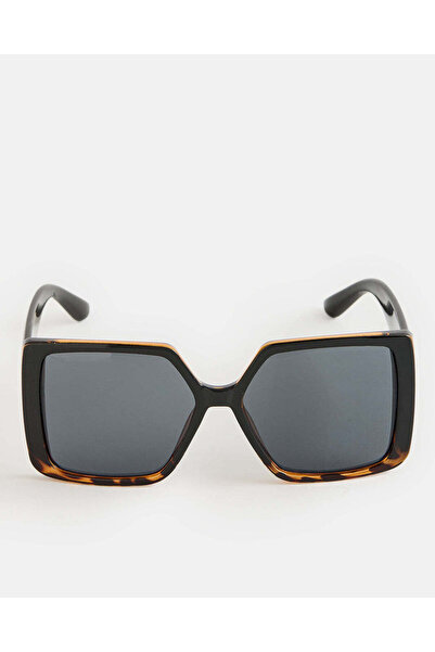 REDTAG Women Black Oversized Sunglasses