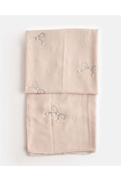 REDTAG Girls Beige Embellished Scarf