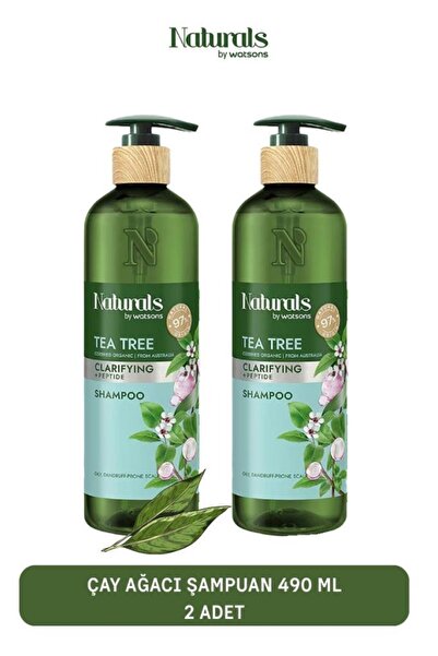 Naturals By Watsons Çay Ağacı Şampuan 490 ml x2 Adet