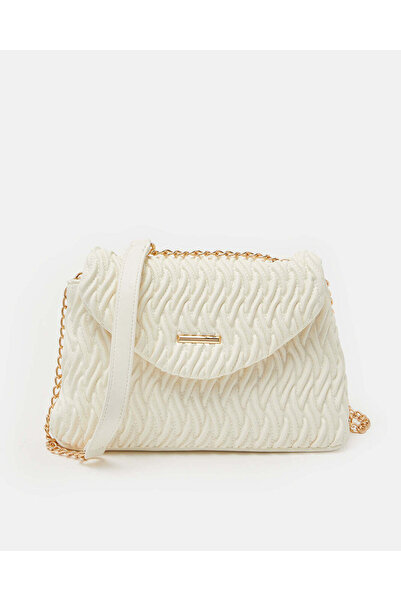 REDTAG حقيبة عابرة للجسم بيضاء مبطّن للنساء