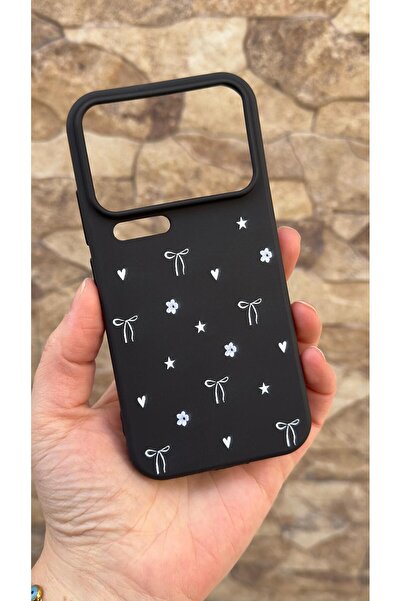 Vip Case Mi 17 Pro Compatible Mini Bow Patterned Silicone Shock-Absorbing Cla...