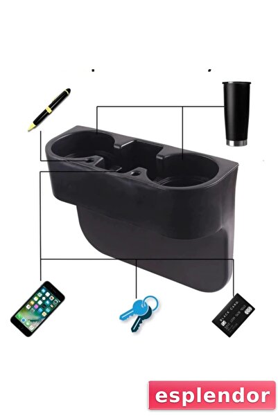 esplendor منظم متعدد الأغراض لجانب مقعد السيارة وحامل الأكواب