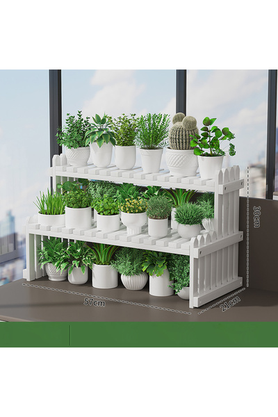 KEKE Desktop succulent Flower Stand Bay Window balcony Multi-layer Flower 57*...