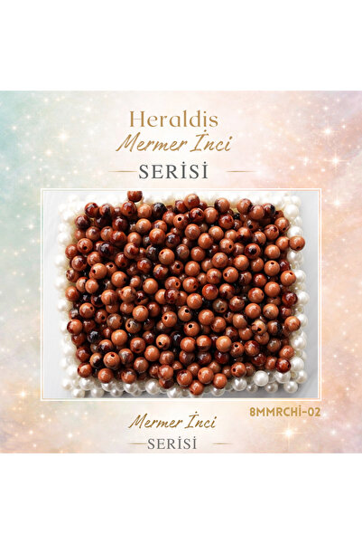 HERALDİS خرز لؤلؤي بلاستيكي 8 مم 100 قطعة 8MMRCHI-02