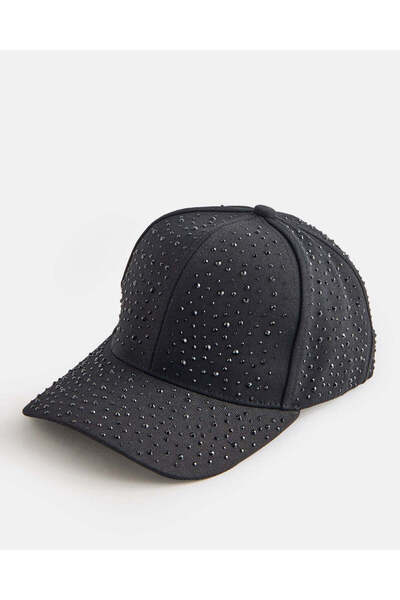 REDTAG Girls Black Embellished Cap