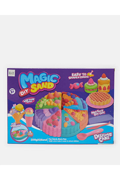 REDTAG مجموعة رمل سحري متنوعة للأطفال مع 18 أداة، وزن 500 غرام