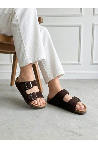 Mycorni Genuine Suede Leather Slipper Unisex – Orthopedic Anatomical Natural Cork Sole Slipper