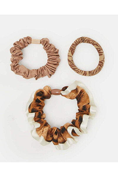 REDTAG Women Assorted Scrunchy Set – 3 Pieces