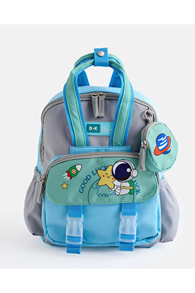 REDTAG Boys Space Print Backpack