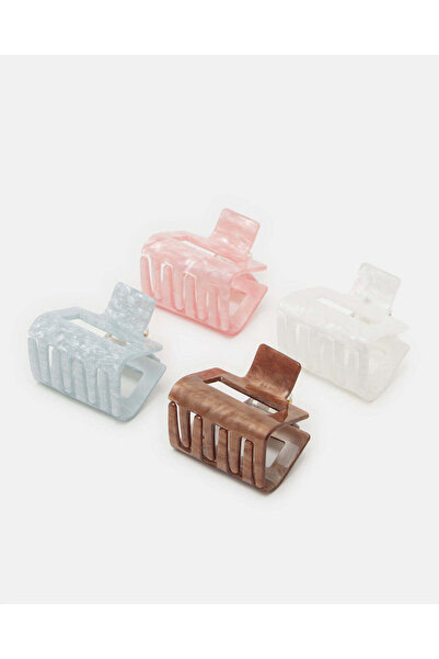 REDTAG مجموعة مخالب شعر نسائية متنوعة (عبوة من 4 قطع)