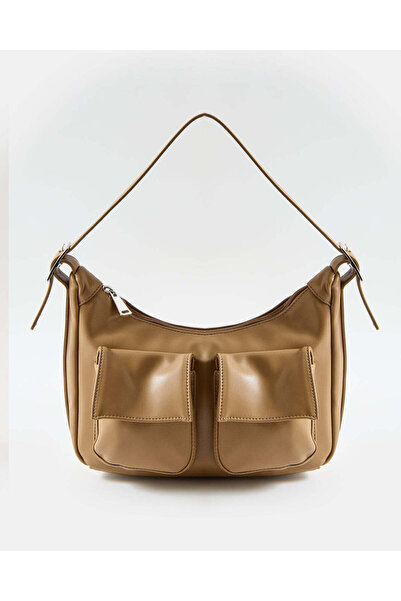 REDTAG Women Beige Plain Bag