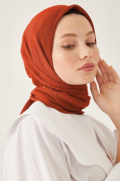 InStyle Ayla Pleated Scarf - Orange