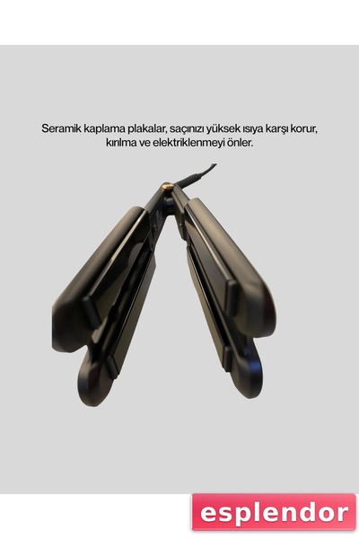 esplendor Ceramic Plate Hair Straightener with 5 Temperature Levels