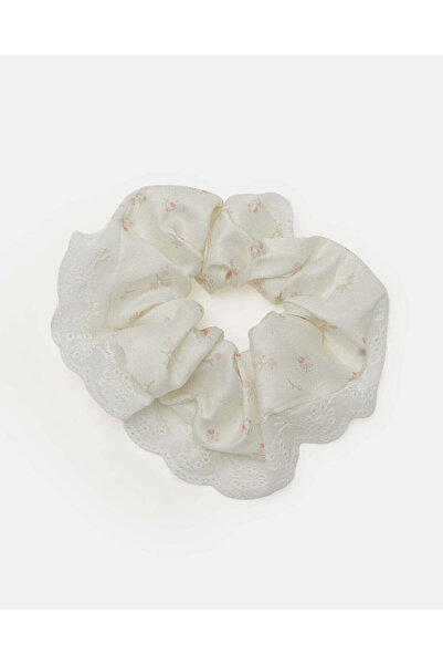 REDTAG Girls White Embellished Hair Elastic
