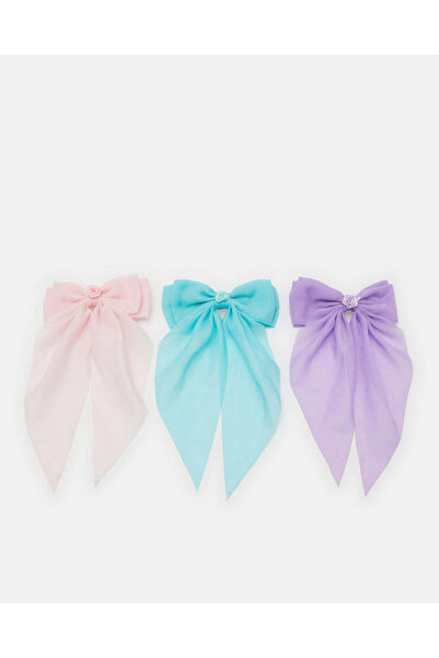 REDTAG Girls Assorted Hair Clip Set (Pack of 3)