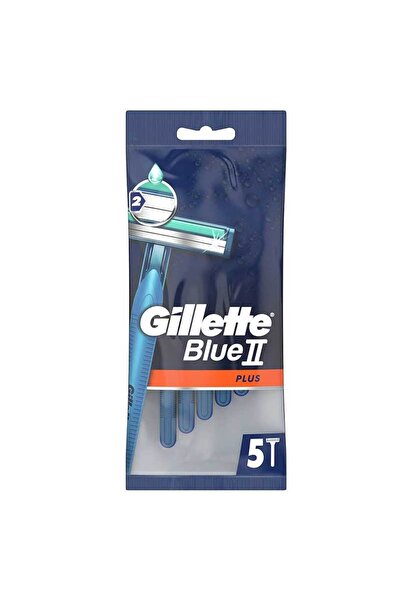 gillete Blue II Plus Pivot Disposable Men's Twin Blade Razors (5 Pack)