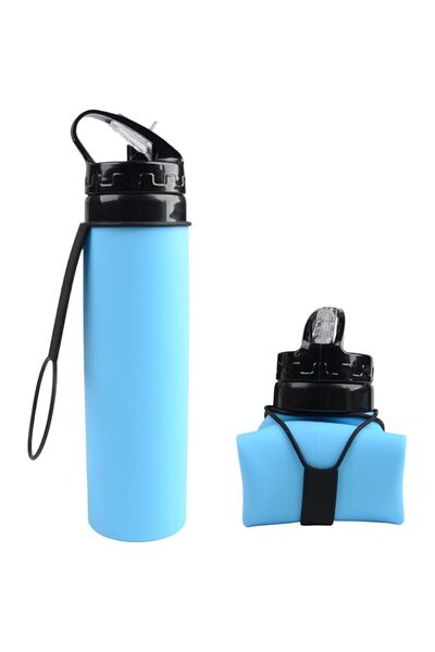 Arabest 600ml Silicone Travel Water Bottle,Collapsible, Leak Proof, BPA-Free,...
