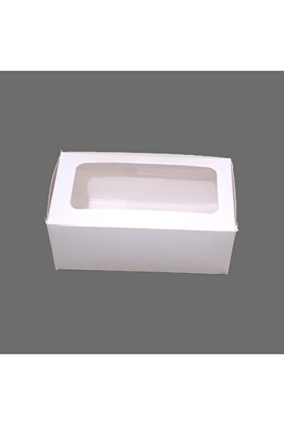 ısp hediye 18x10x8 Cm Pencereli Beyaz Karton Kutu (5adet)