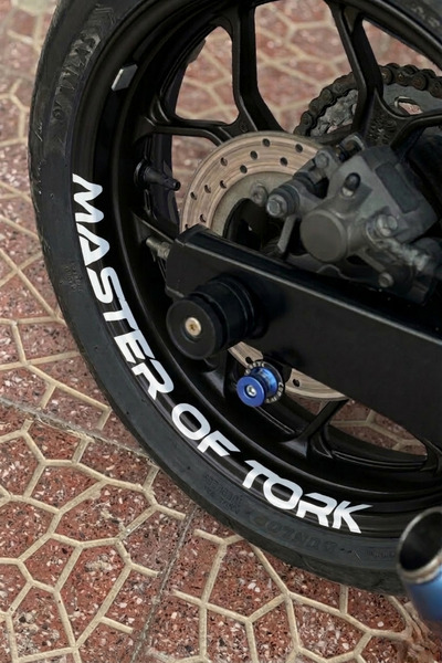 Banxtre Yamaha Motor Grubu için Jant içi Master Of Tork Yazı Sticker (1 Adet)