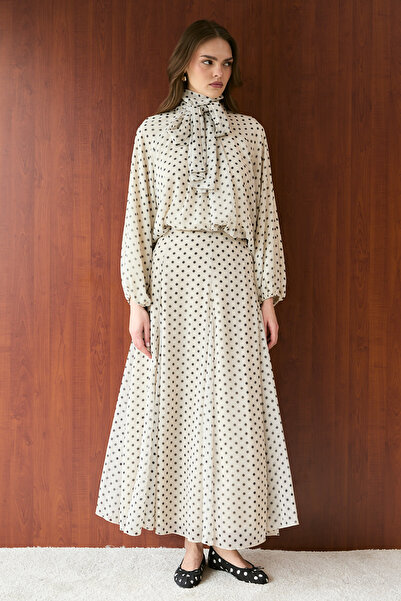 Melike Tatar Polka Dot Skirt 32-2729