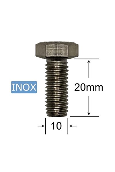inox Surub M10x20mm Cap Hexagonal - 50buc/cutie