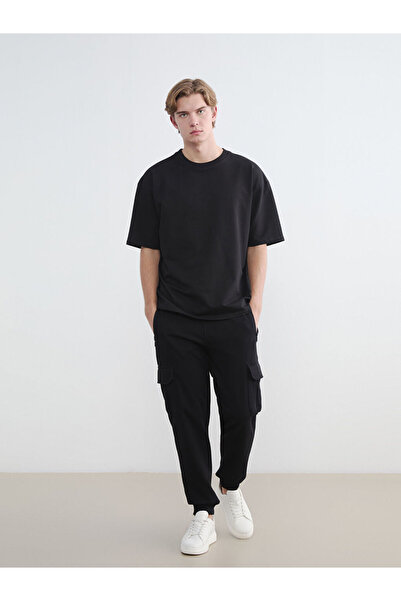 LC Waikiki Xside Black Standard Mold Men's Jogger Sweatpants