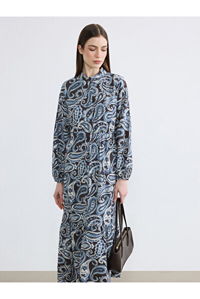 LC Waikiki Nevavm with a Difference Lcw Modest Mixed Shirt Collar Patterned W...