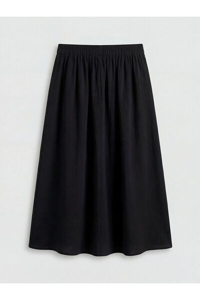 LC Waikiki Özmarka Νέα Σεζόν Φούστα Μουσελίνα με ελαστική μέση και φαρδιά γραμμή