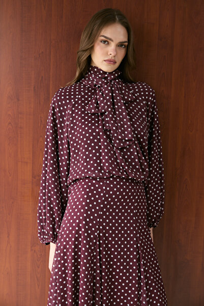 Melike Tatar Polka Dot Chiffon Tunic 32-2743