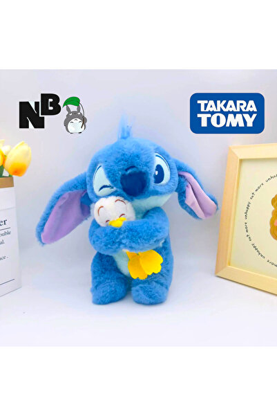 Takara Tomy Stitch Plush Toy 33cm Duck Hugging Stich Duck Friend Plush