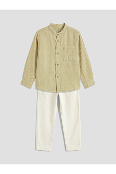 LC Waikiki قميص وبنطلون للأولاد من RMZ GİYİM FARKIYA بياقة روبا