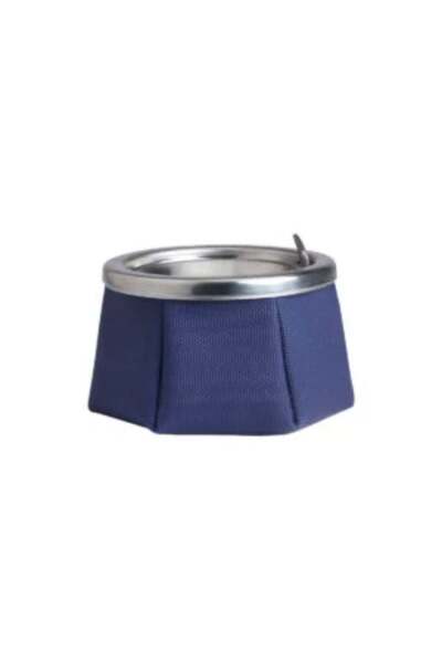 MARINE BUSINESS Windproof Ashtray with Lid Navy Blue Stainless Steel Interior...