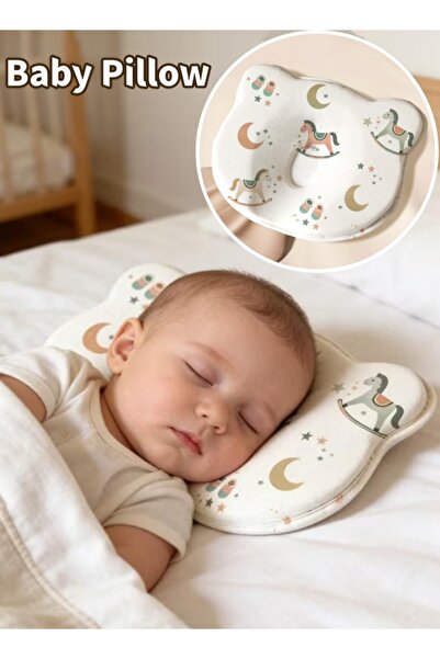 Generic Baby Pillow Breathable Baby Head Shaping Pillow Neck Support Pillow P...