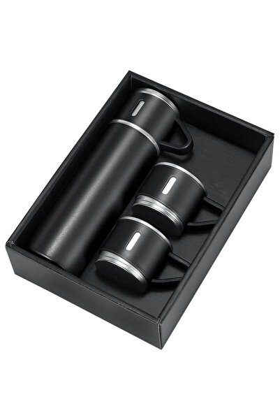 giftology SAFFLE - Family Set of Vacuum Flask & Two Cups