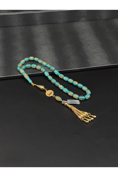 Tesbih-i Hazır Tesbihçilik 24K Altın Parçacıklı Tesbih Kişiye Özel Tasarımlı ...