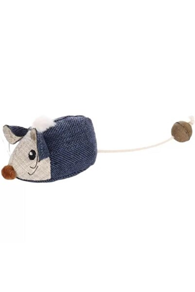Flamingo Jeany Kot Patterned Catnip Mouse Toy - Navy Blue