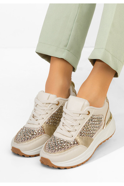 B T Shoes Sneakerși dama Hemelia bej