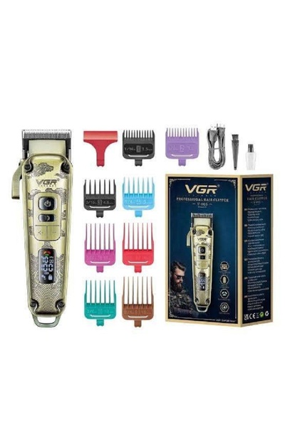 VGR ماكينة حلاقة احترافية V-005 – محرك عالي السرعة، شفرات سيراميك متطورة