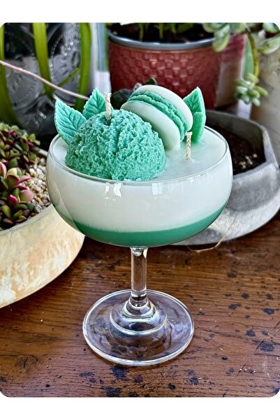 Veluna mum El Yapımı Kadife Dondurma Mum 🍧💫