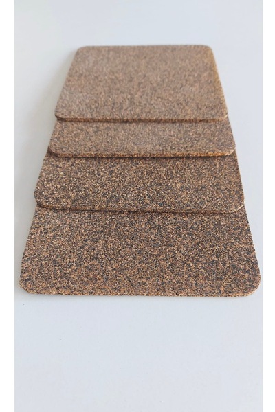 Lilys KAUÇUKLU MANTAR BARDAK ALTLIĞI/NİHALE 12X12CM KALINLIK 3MM 4 ADET