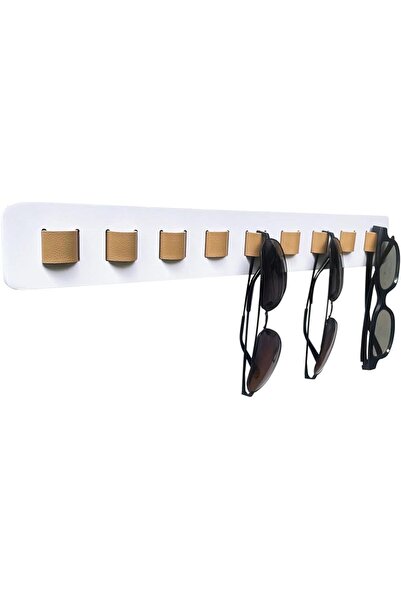 Arabest Sunglass Organizer Wall Mounted Glasses Holder,with 9 Hooks for Hangi...